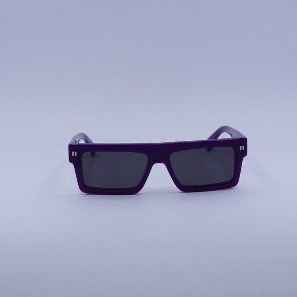 Off-White OERI13Z CHANDLER 3707 Sunglasses Purple Square Frame, Grey Lenses main image 6
